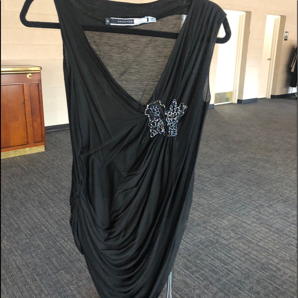 SportMax asymmetric sleeveless tunic